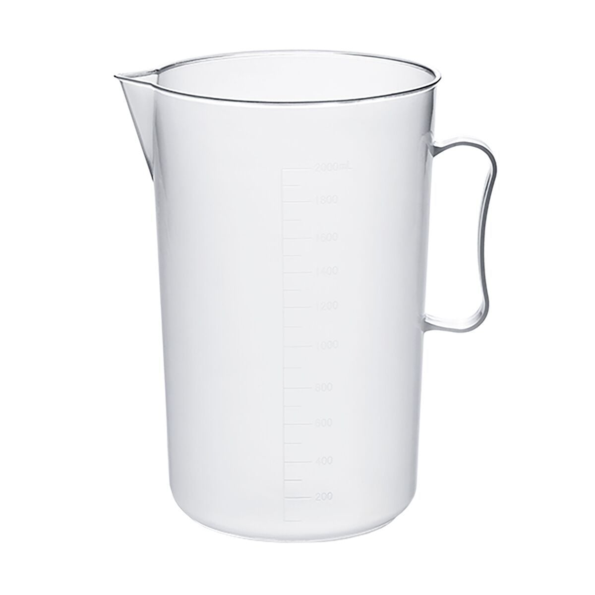 Cană gradată - polipropilenă (PP) - 2 litri - gradații din 100 în 100 ml