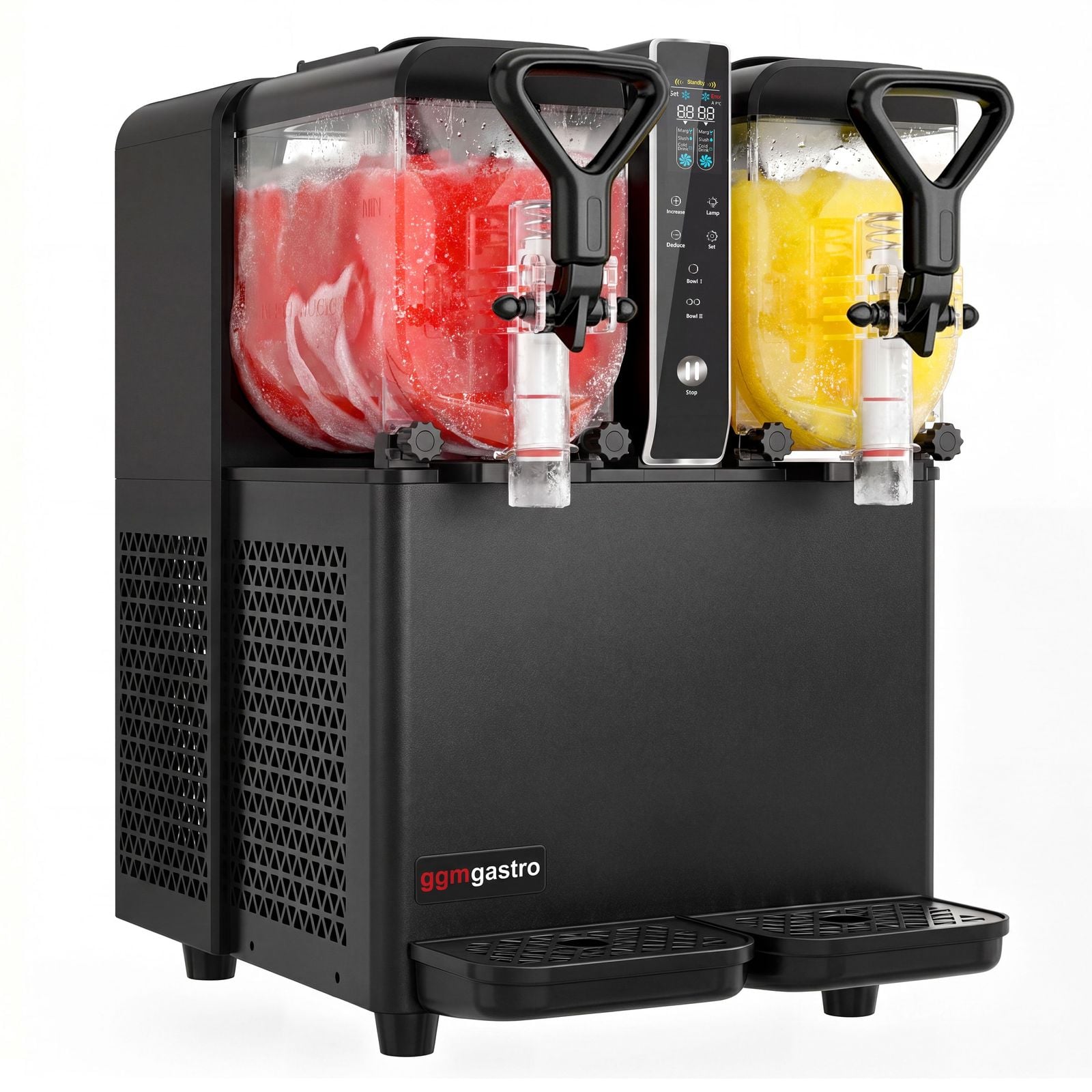 Aparat de slush - 2x 3 litri - 400 W - digital - negru/argintiu