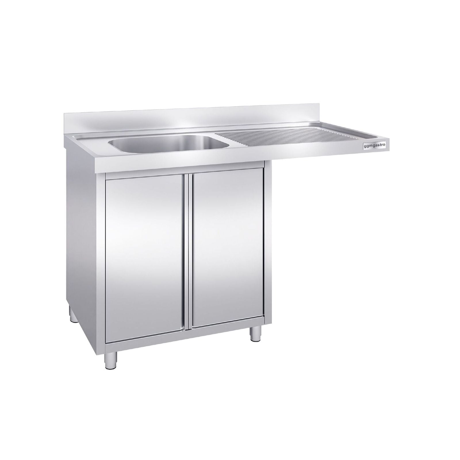 Chiuvetă tip dulap pentru mașină de spălat vase PREMIUM - 1400x700 mm - cu 1 cuvă stânga