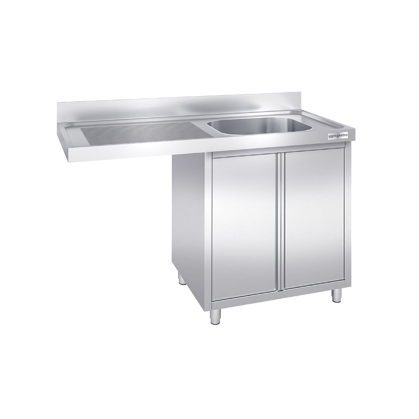 Chiuvetă tip dulap pentru mașină de spălat vase - 1400x700 mm - cu 1 cuvă dreapta