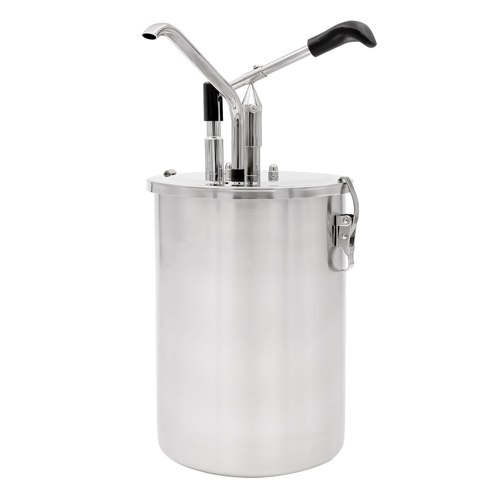 Dozator sosuri - oțel inoxidabil - 10 litri - dozare 25–40 g - 225x225x480 mm - cu Recipient