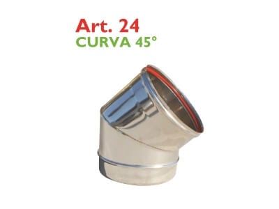 Cot Inox Monoparete 90 grade AISI 316L PTL Italia