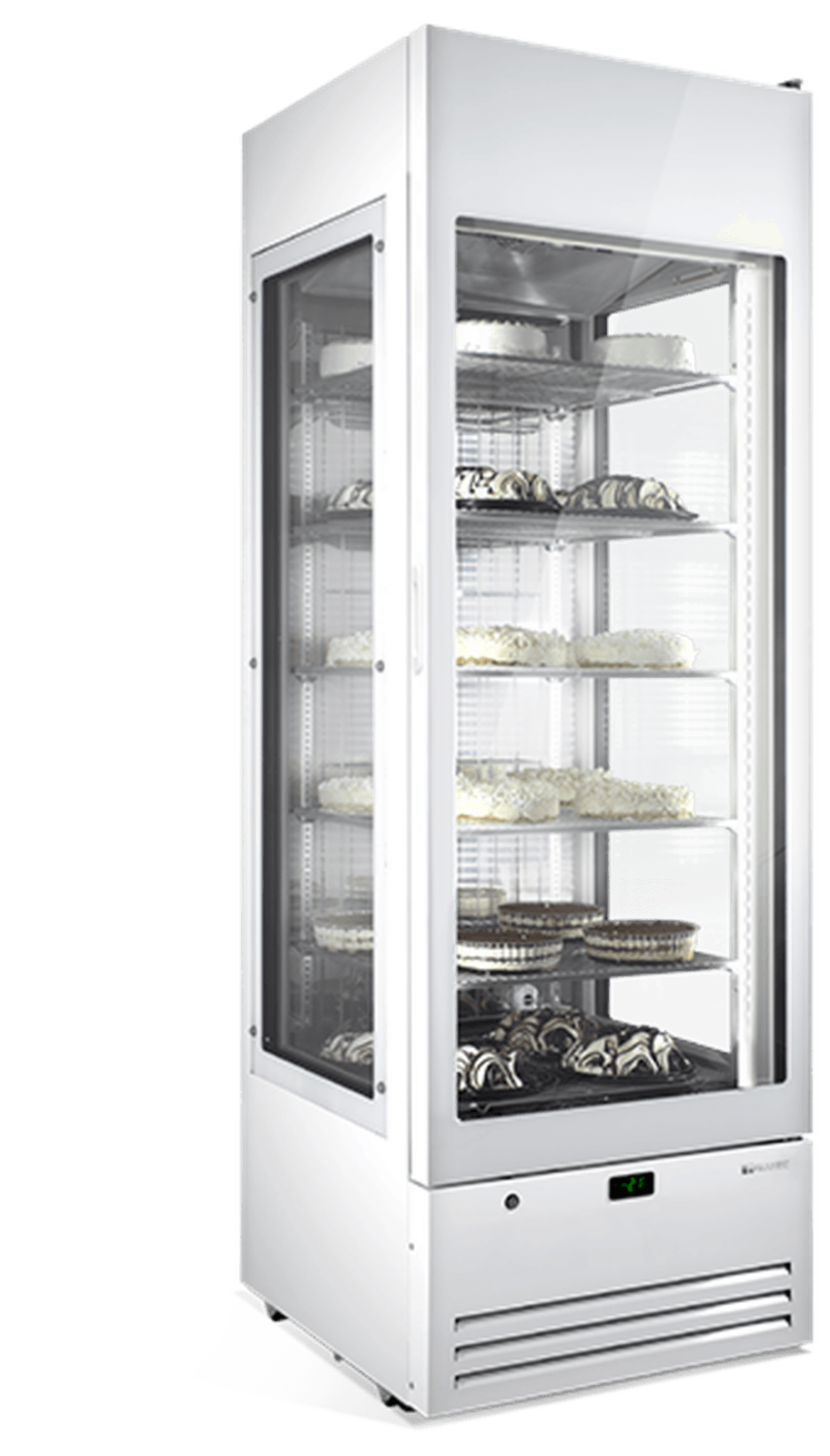 Vitrină frigorifică verticală pentru patiserie și înghețată Mondial Framec seria VENERE 70 W, Italia