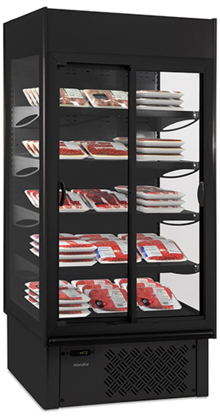 Vitrină frigorifică murală multideck de prezentare Mondial Framec seria SUPERSUNNY SD (+0°C +10°C), Italia