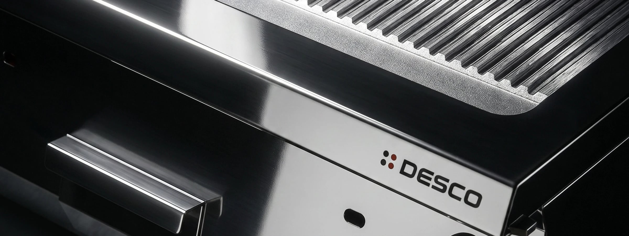 Fry-top profesional pe gaz suprafaȚĂ netedĂ cromatĂ 73FTGTB Desco, Italia