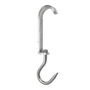 Scripete without tube wheel, galvanizat with inox alimentar CÂrlig cod.108 Lonatini, Italia