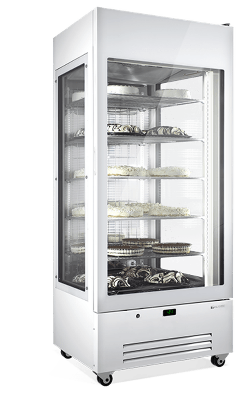 Vitrină frigorifică verticală pentru patiserie și înghețată Mondial Framec seria VENERE 90 W, Italia