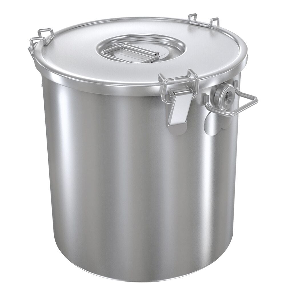 Recipient GN - cu capac - inox - Ø 380 mm - pentru băuturi calde (vin fiert) - 36 litri
