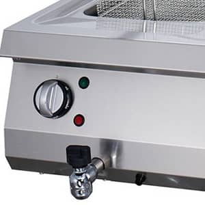Heavy Duty Deep Fryer - 2 x 12L - Double Unit - 70cm Deep - with Drain Tap - Electric — 3