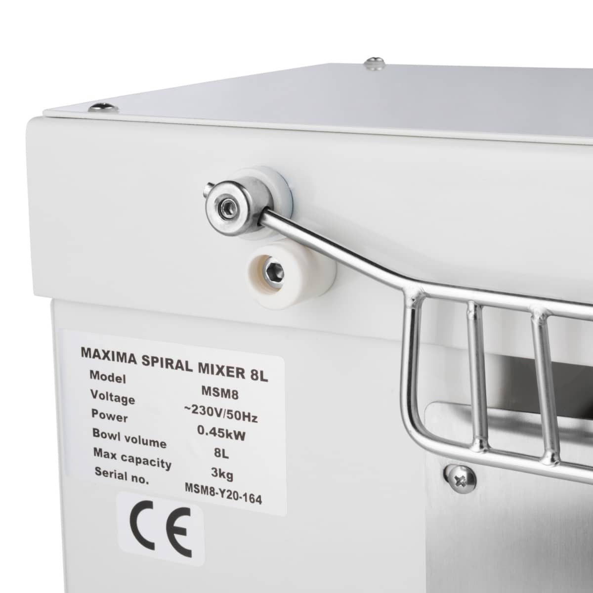 Dough Mixer - 8L - 4,5kg Dough - White — 12
