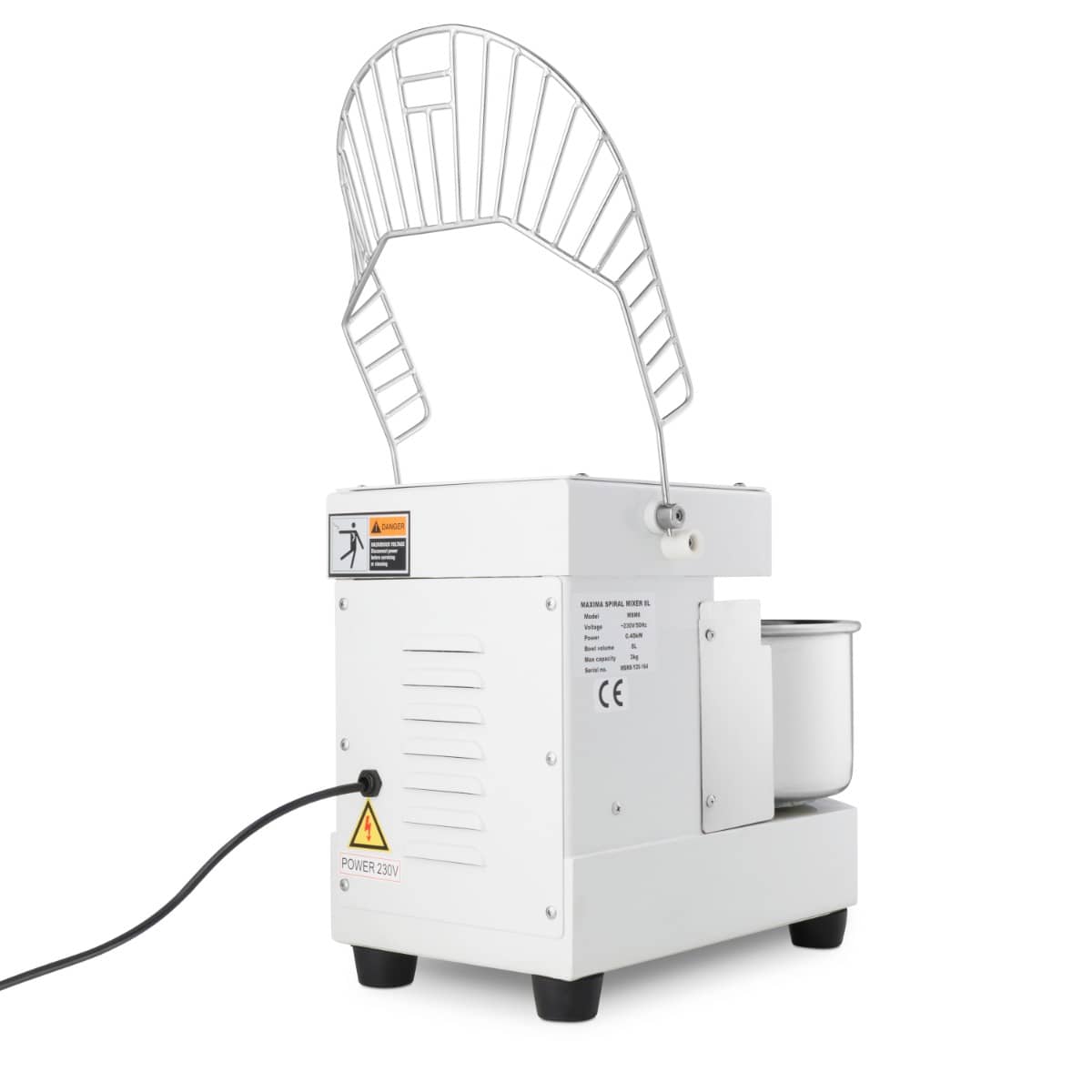 Dough Mixer - 8L - 4,5kg Dough - White — 6
