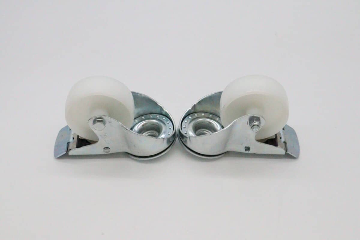 Wheels set for Table Steamer - 2 with brackes - 4.3 Inch / 11 cm — 2