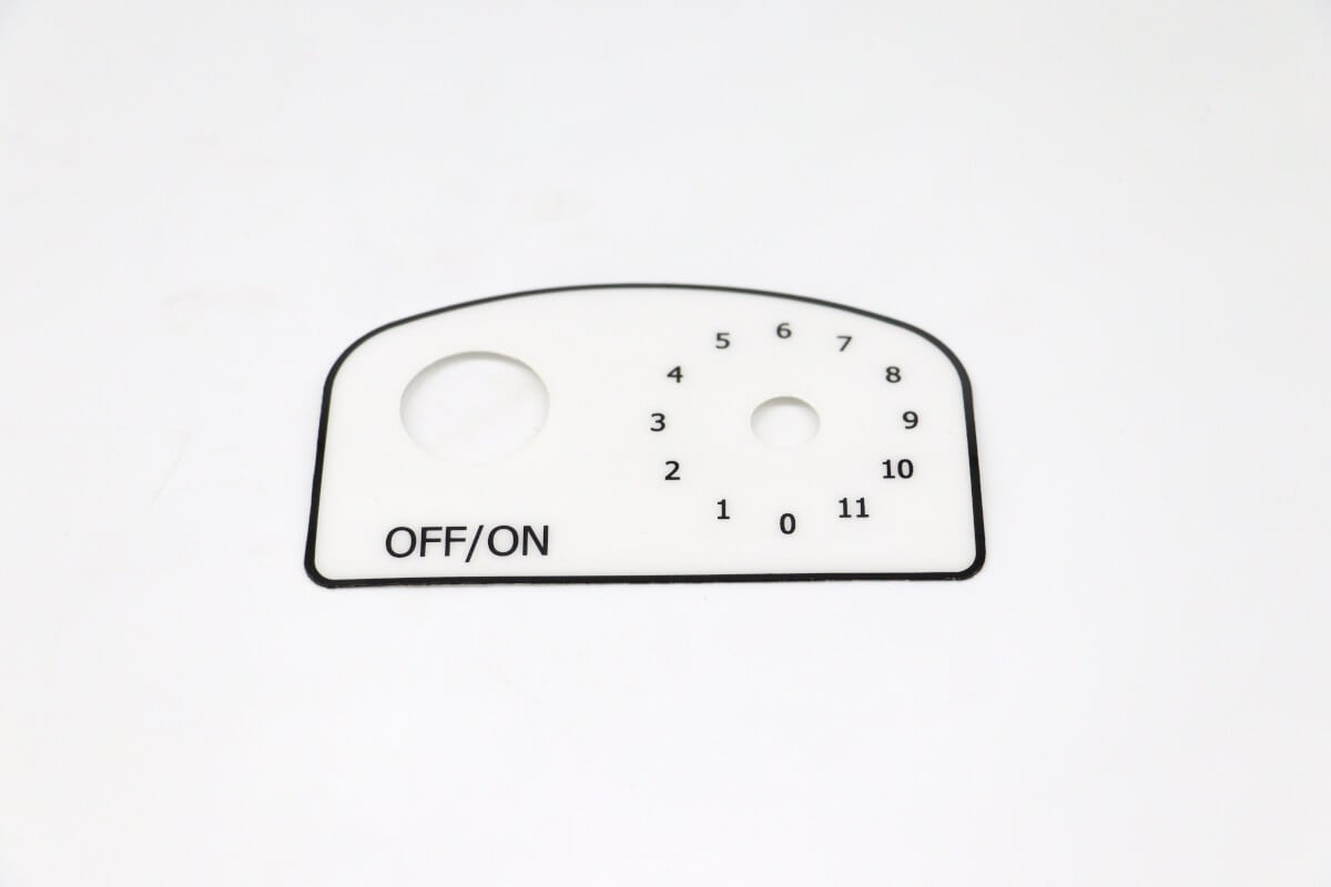 MPM7 - Label For Control Panel #10
