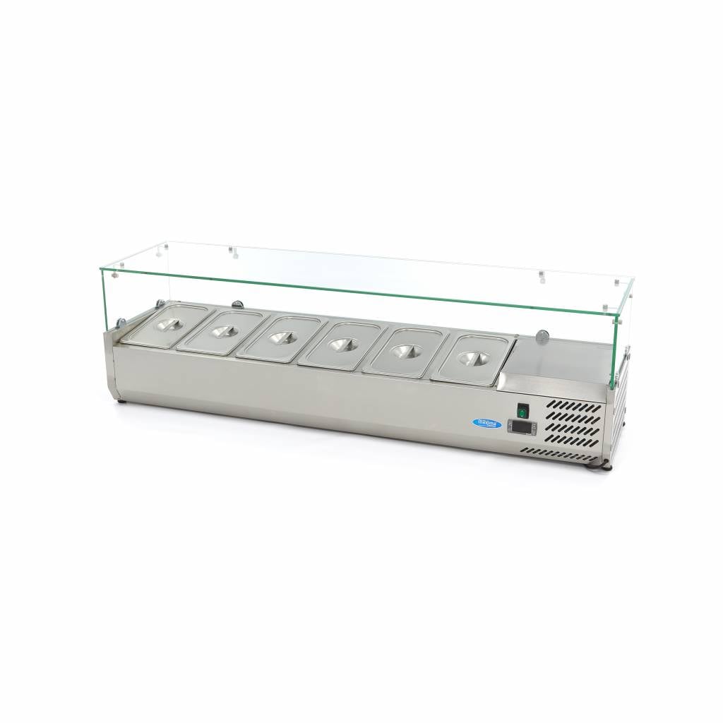Countertop Prep Fridge - 150cm - Fits 6 x 1/3 GN