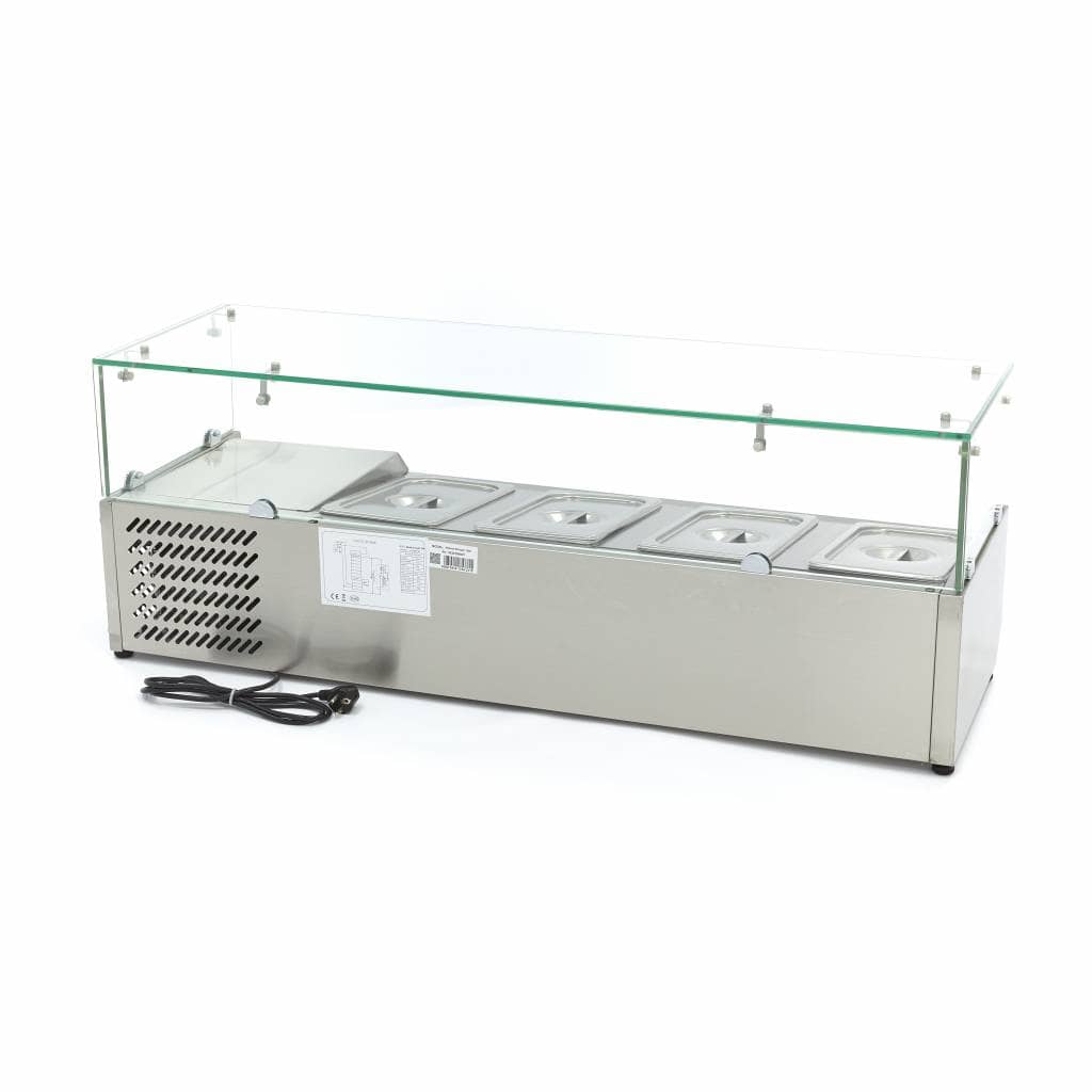 Countertop Prep Fridge - 120cm - Fits 4 x 1/3 GN — 4