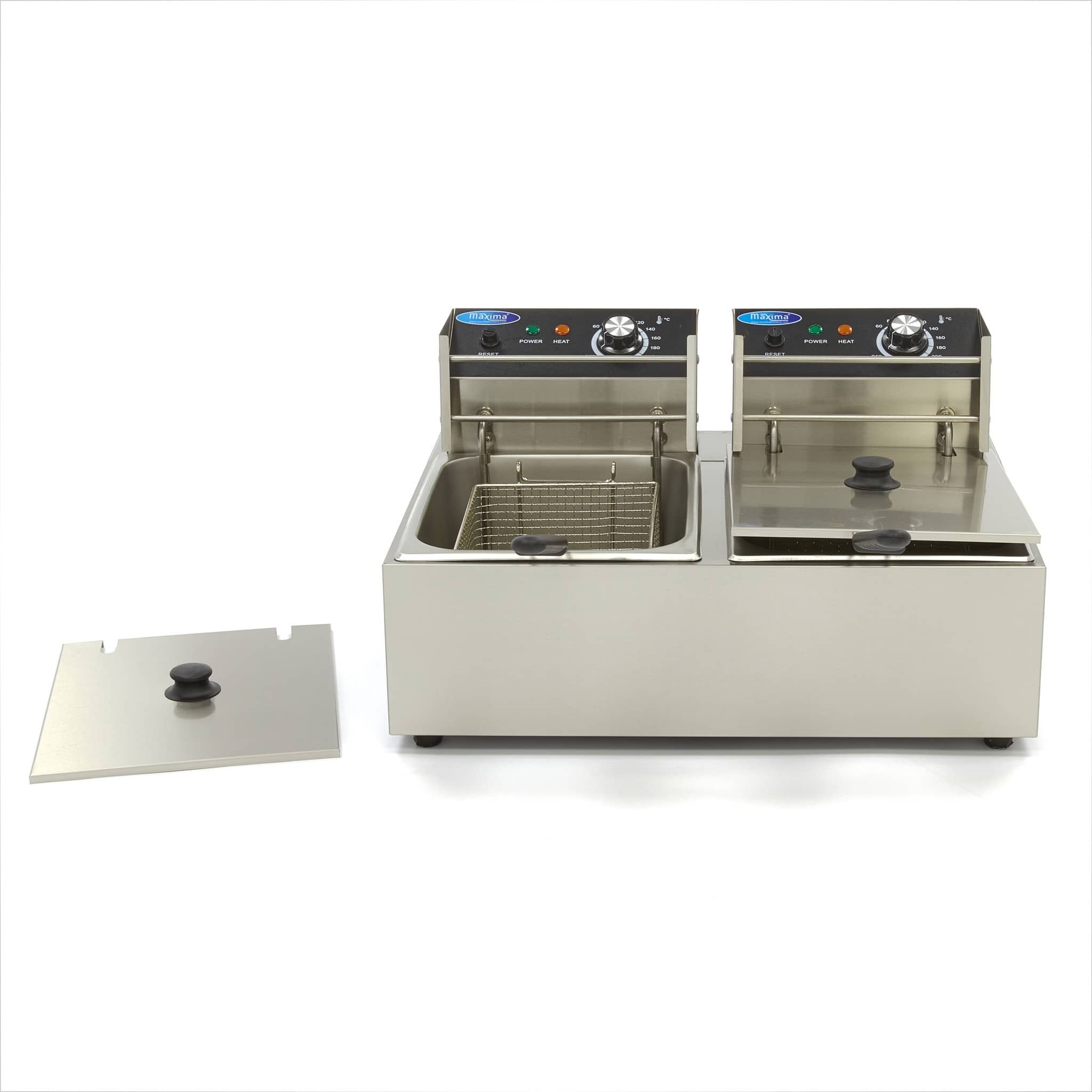 Deep Fryer - 2 x 6L - 2 Baskets - up to 2,4kg of Fries — 2