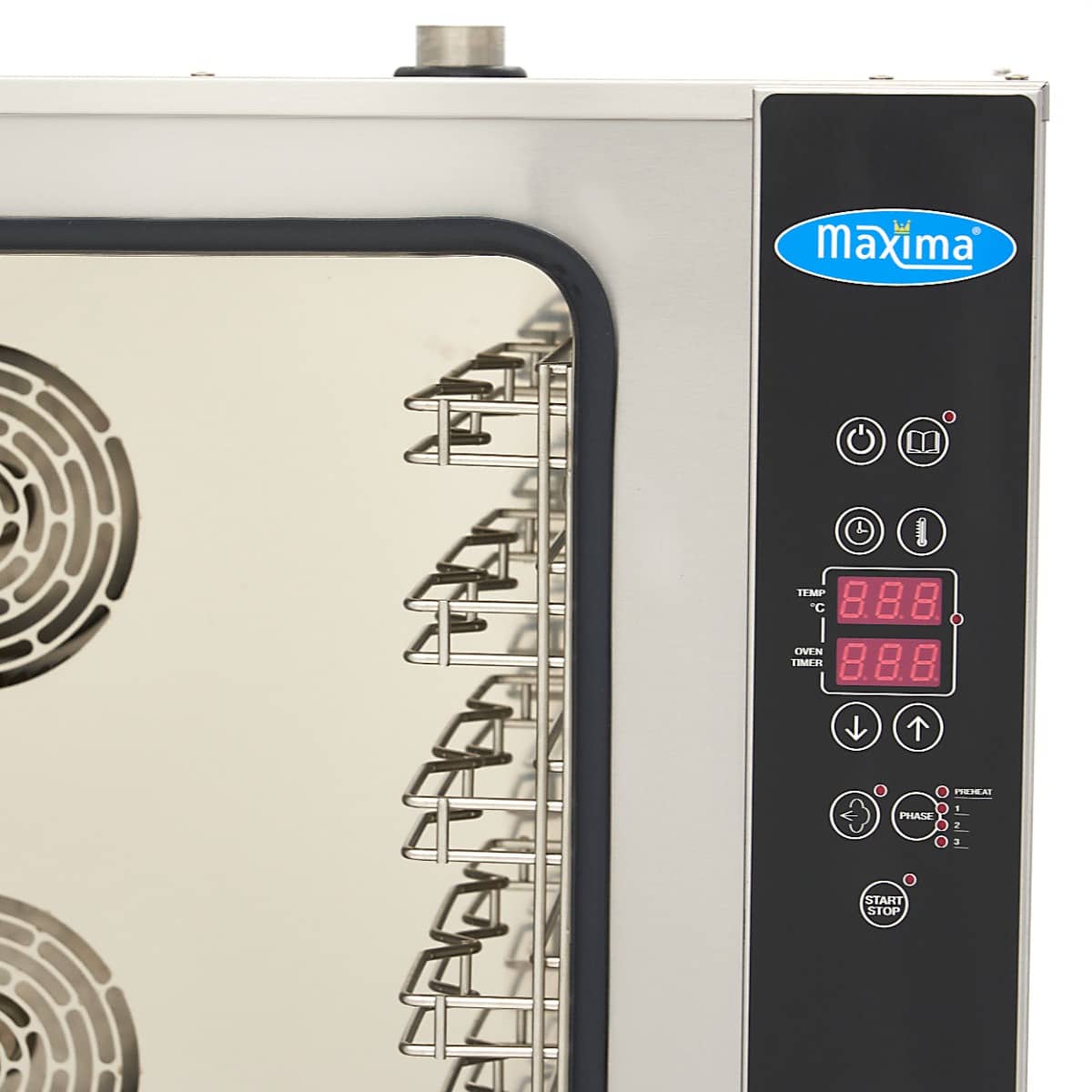 Combi Steam Oven - Fits 10 Trays (1/1 GN / 60 x 40cm) - Digital Display - 400V — 8