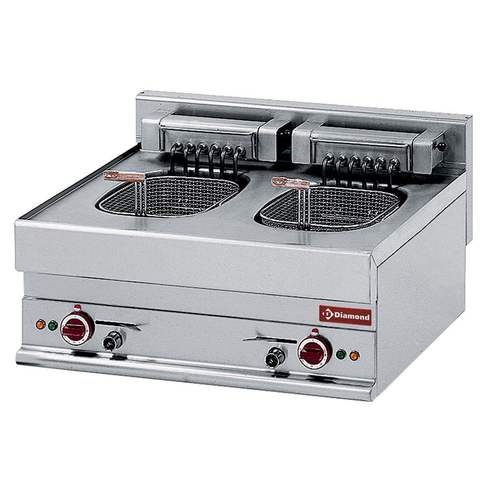Electric fryer 2 basins 10 litres -top- "Alpha 650"