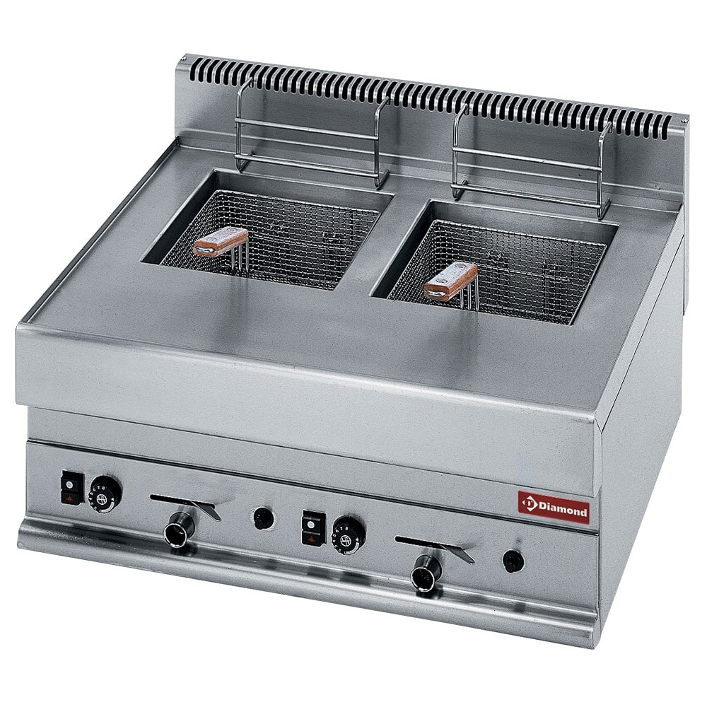 Gas deep fry fryer with 2 baskets of 8 liters -Top- – Ocazie (2)