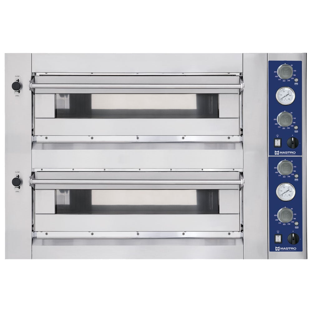 Electric pizza oven for 6+6 pizzas ø 35 cm, mechanical control