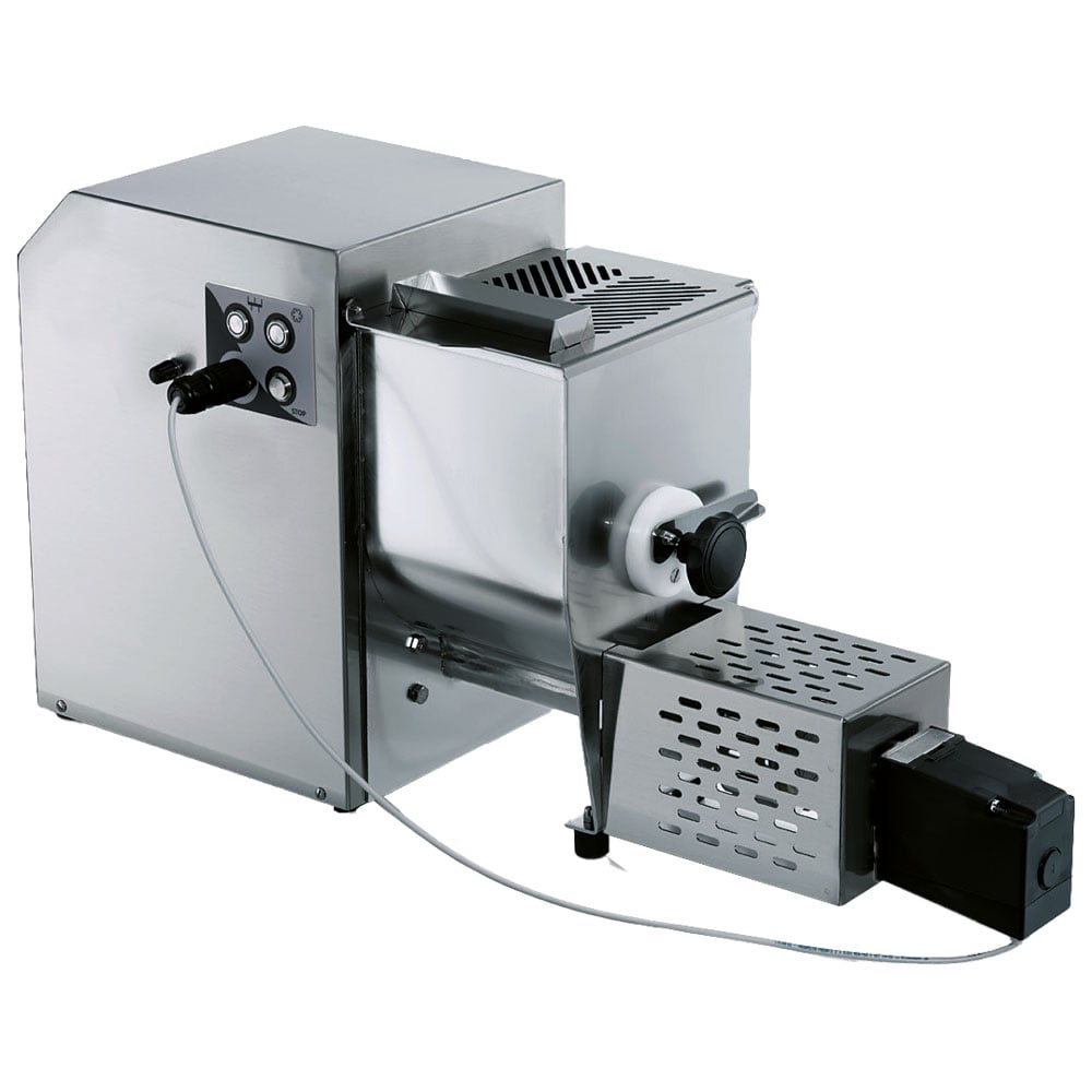pasta machine with pasta cutter, bowl 10 lt., 8 kg/h