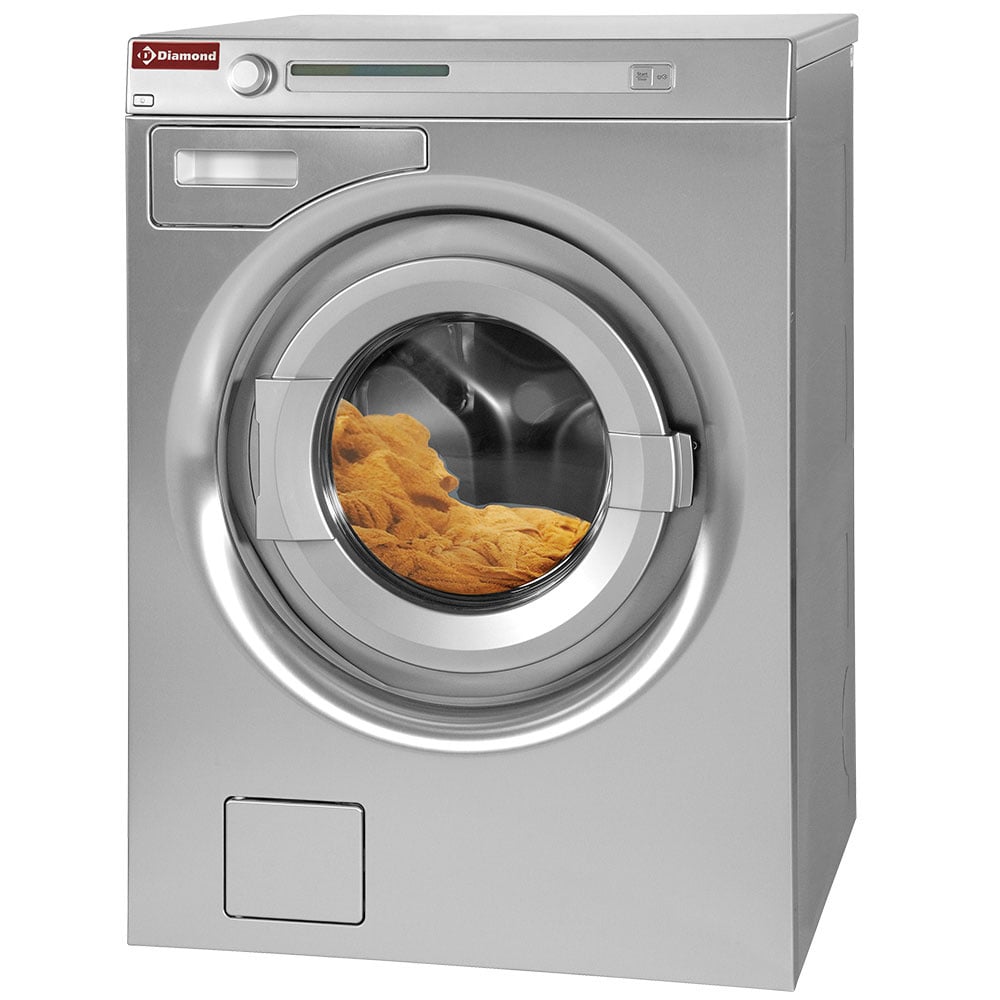 Washing machine with spin-dryer 6,5 kg "inox-titanium", with drain pump