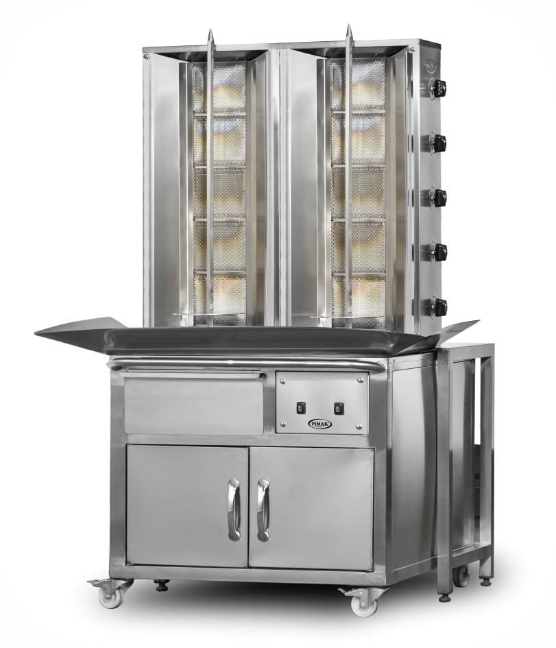 Aparat profesional shaorma / doner kebab Pimak DO2M077-X55 | 5+5, 32,5 kW, 400V, Dim: 90x100x180 cm