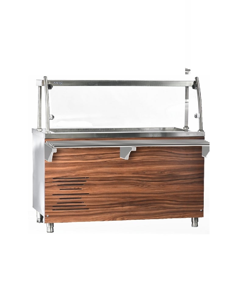 Linie profesională autoservire - modul servire din inox Pimak E-SS37-6 | 1/1 GN-3'lu, 230V, Dim: 120x70x85 cm