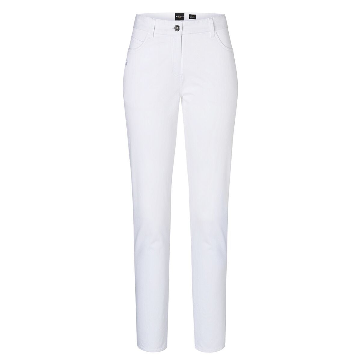 Karlowsky - pantaloni de damă cu 5 buzunare - culoare albă - mărime: 48