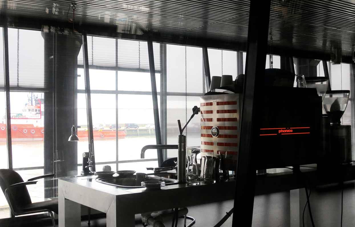 Espressor profesional 2 grupuri Orchestrale Phonica Automat, boiler 12L, design vintage microfon, Italia — 5