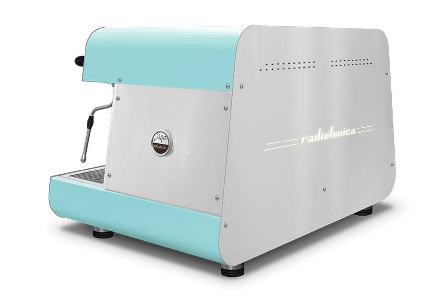 Espressor profesional 2 grupuri Orchestrale Radiofonica Automat, boiler 11.5L, carcasă radio vintage, Italia — 5