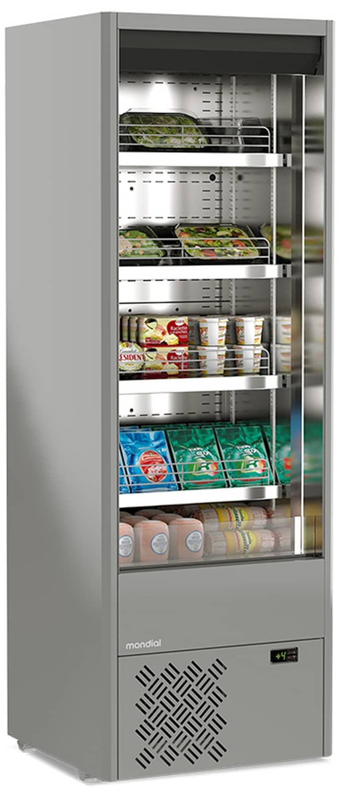 Vitrină frigorifică murală multideck de prezentare Mondial Framec seria MURALES (+0°C +4°C), Italia — 4