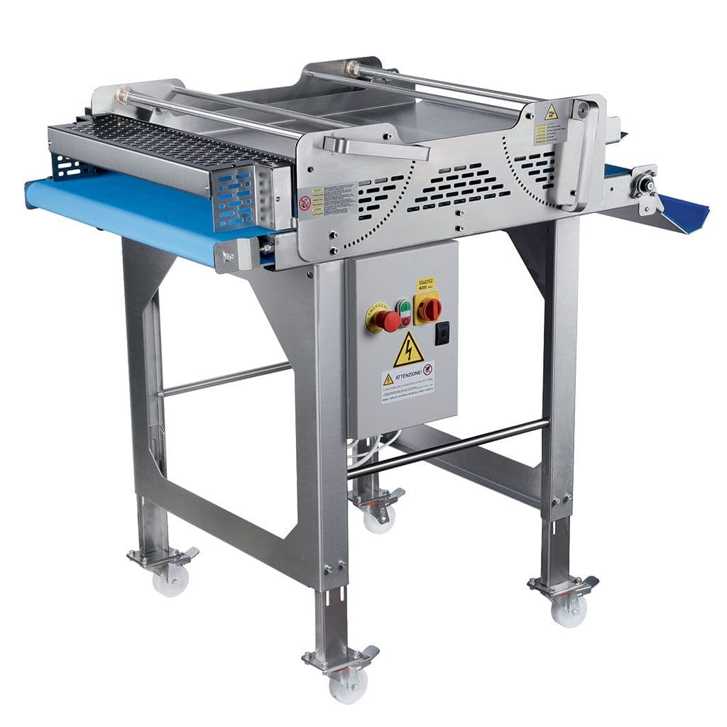 Mașină industrială de format baghete și pâine alungită Macpan FR25 (bandă 600mm) | Dim: 85x110x120 cm, 1.5 kW, 400V