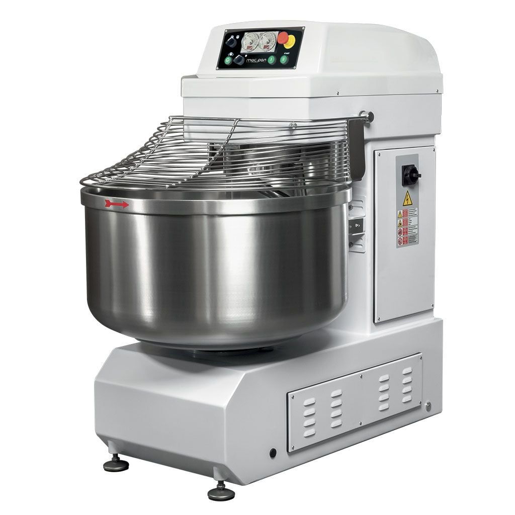 Malaxor industrial aluat ranforsat cu spirală Macpan MSP160 JET/TS, 273L (160 kg) | 5.5 / 8.0 kW