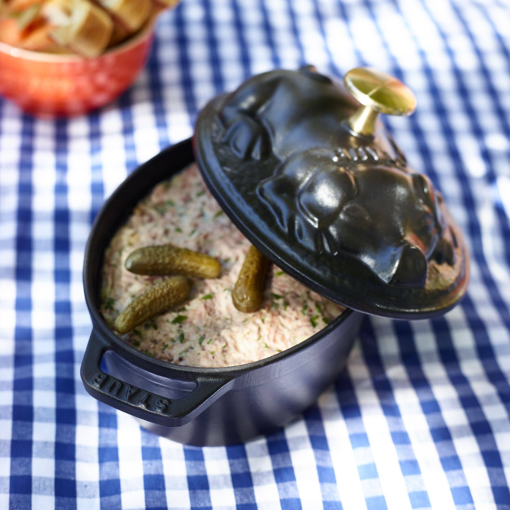STAUB | LA COCOTTE - Cocotte - Capac de porc - oval - 170mm - fontă - negru — 6
