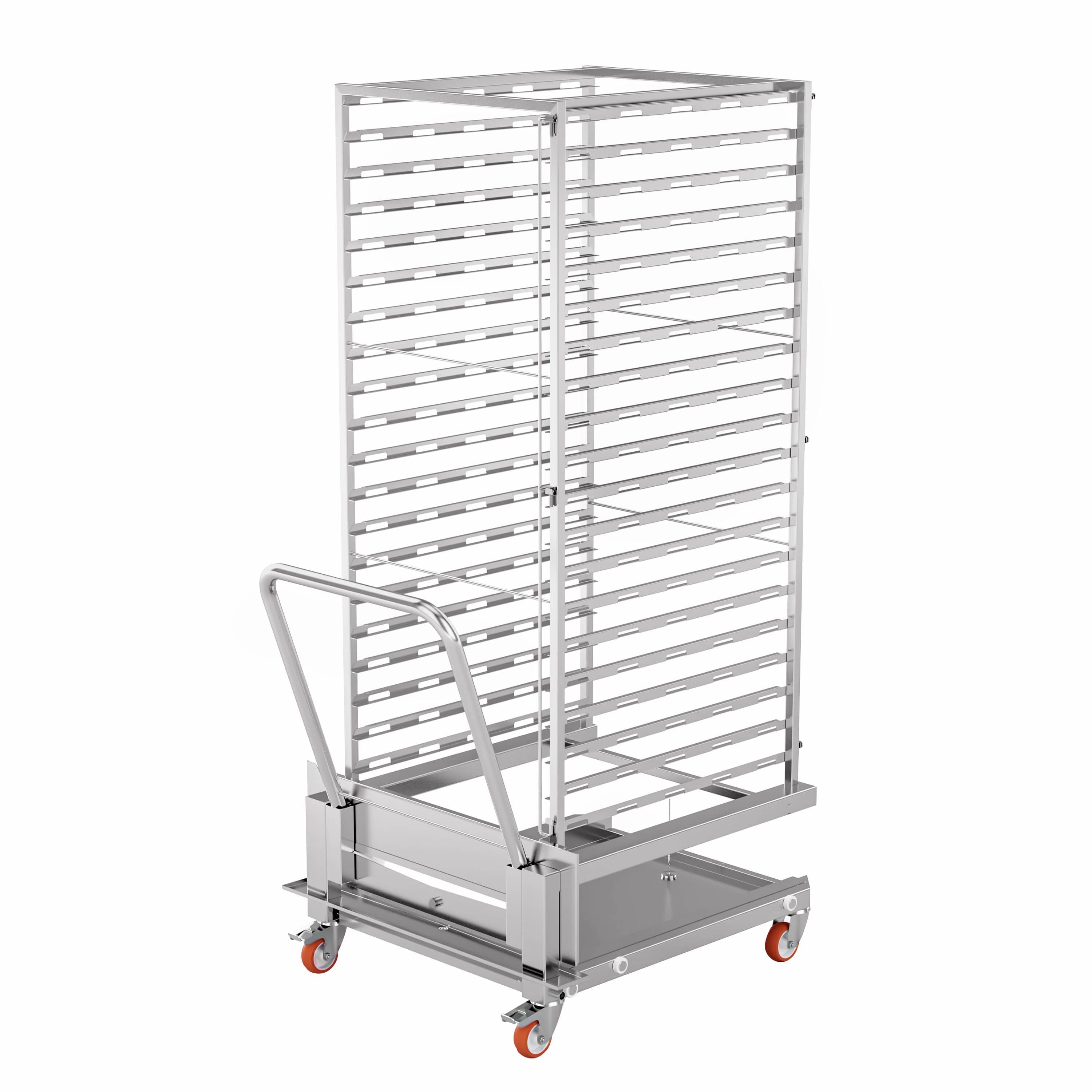 Cuptor convecție abur - Touchscreen - Ecran tactil de 7″ - 40x GN 1/1 sau 20x GN 2/1 - incl. Sistem de spălare & Sondă de temperatură - incl. Cărucior pentru tăvi — 6