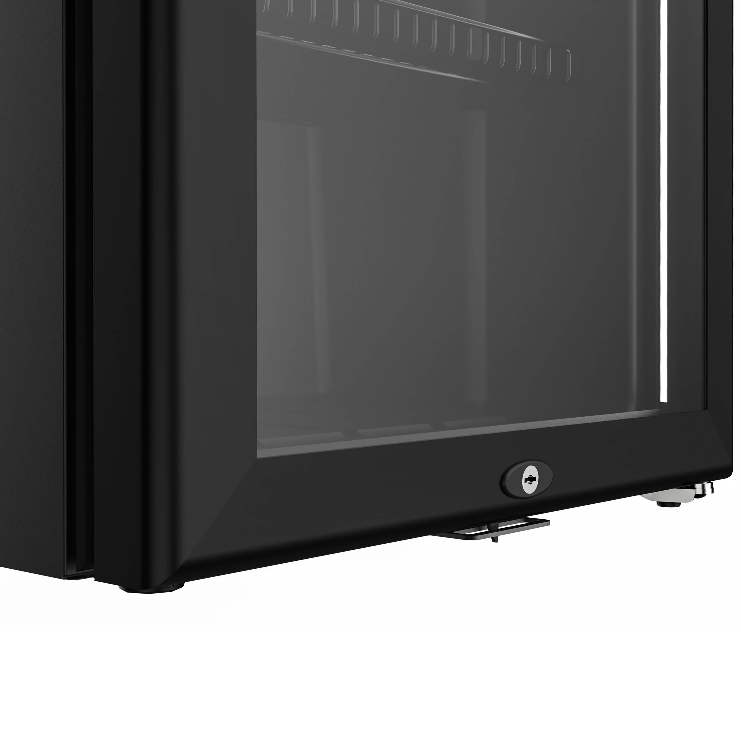 GASTRO-COOL | Frigider mini bar - 430mm - 62 litri - cu 1 ușă din sticlă și iluminare LED - Negru — 11