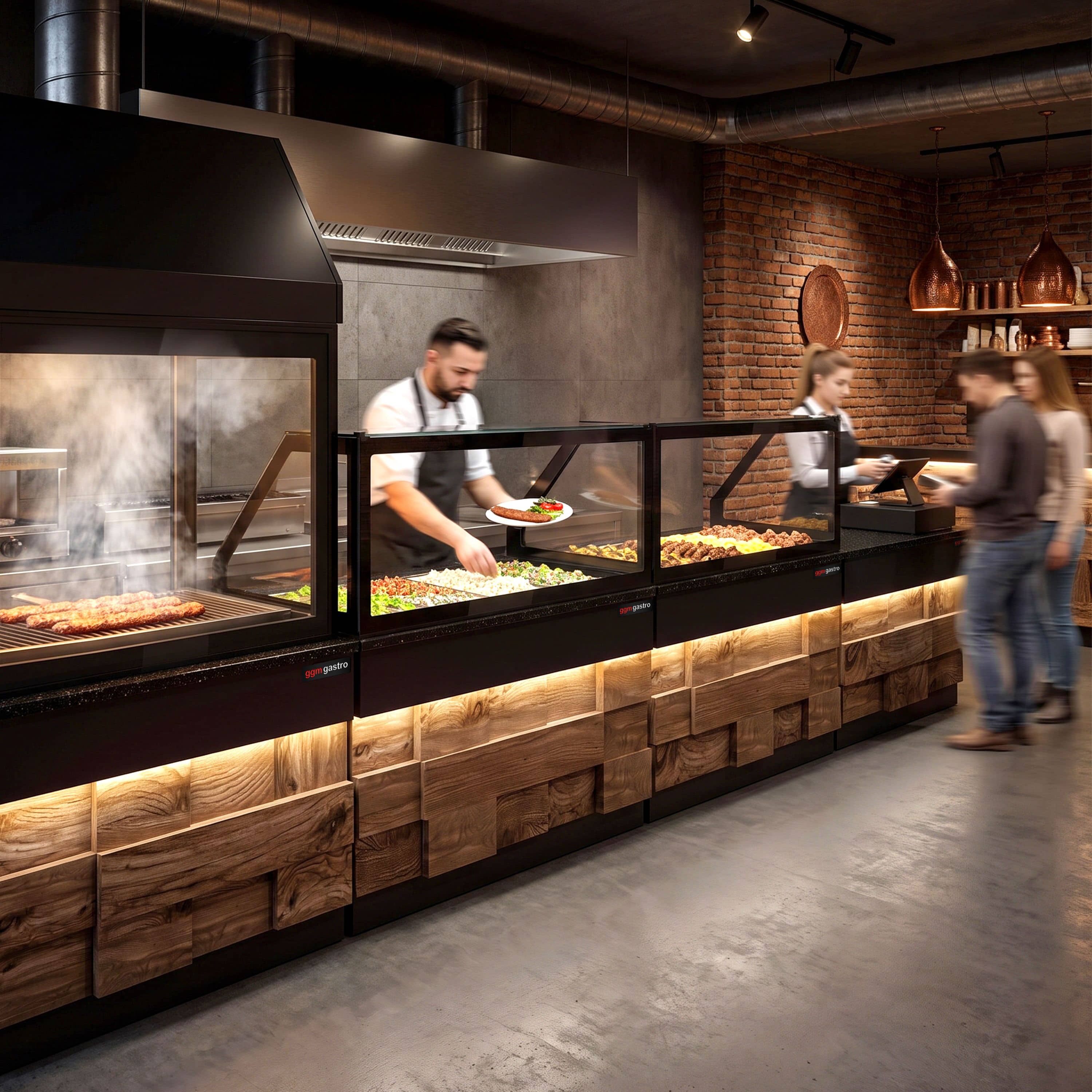 Element neutru pentru grătare cu cărbuni TORONTO - 1100 mm - blat din granit negru — 10