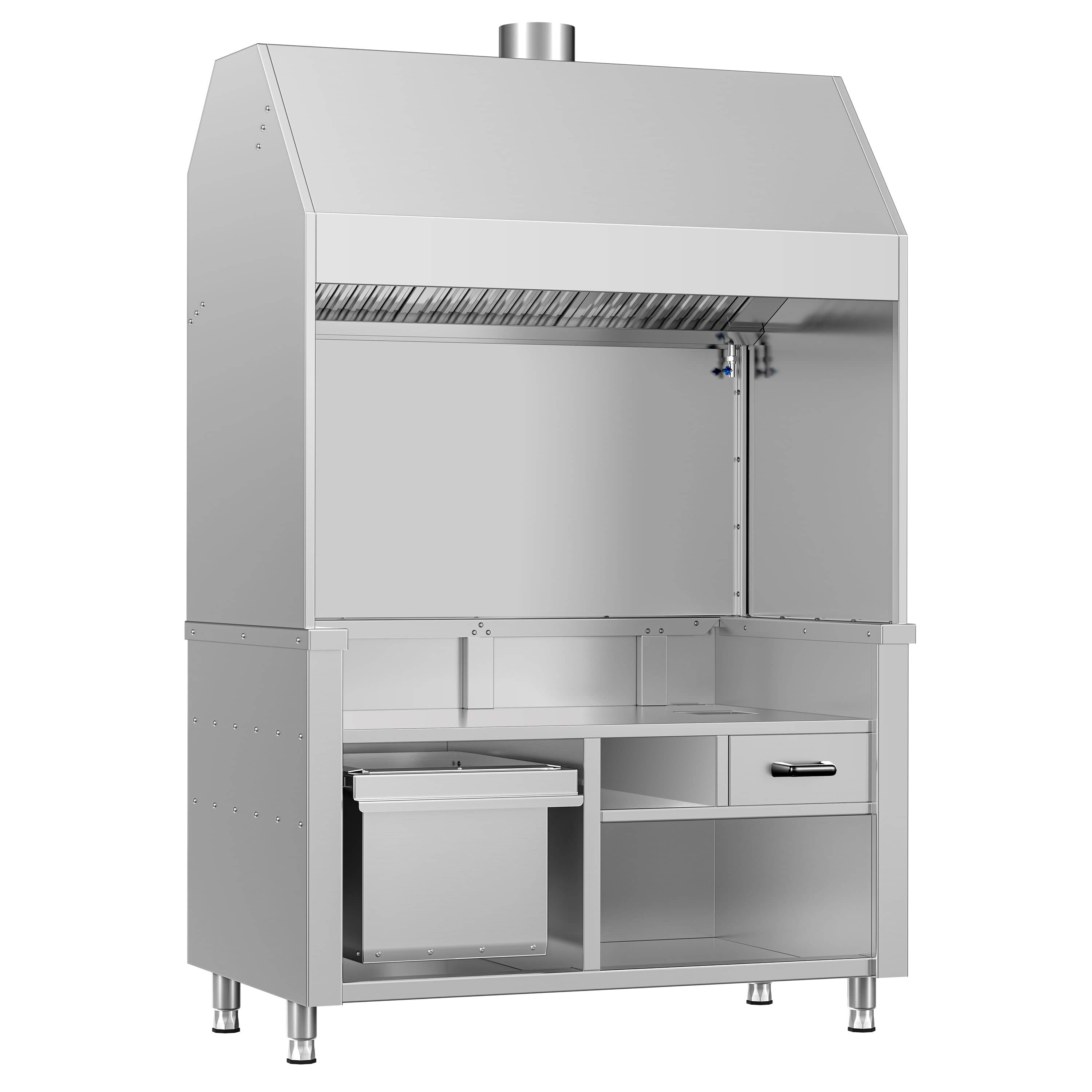 Element neutru pentru grătar cu cărbune/gaz BERLIN - 1360 mm - din oțel inoxidabil — 2