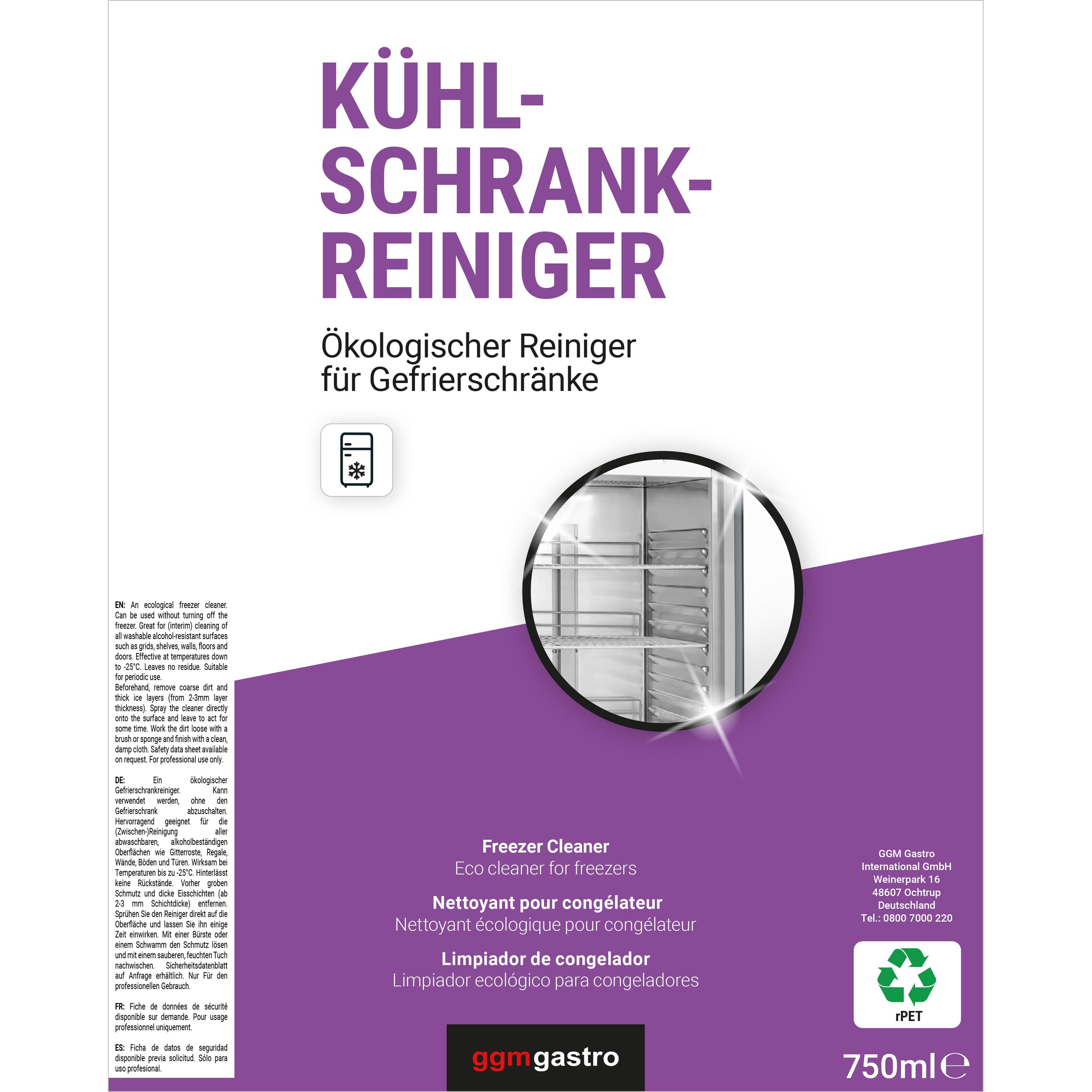 (6 bucăți) Produs de curățare pentru congelator și frigider, 750 ml fiecare – ecologic — 7