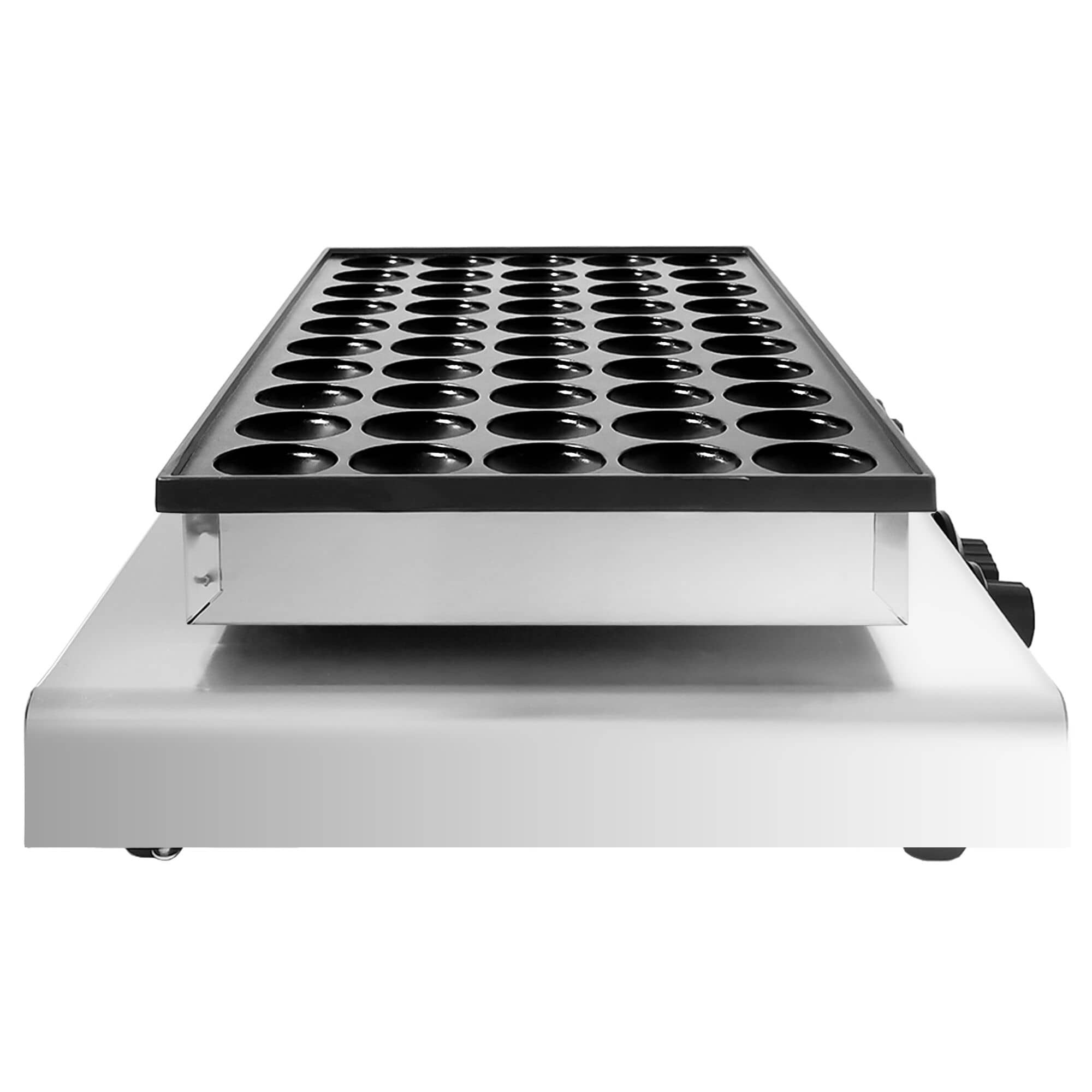 Aparat Gofre / Vafe Profesional - Simplu - Manual - 1,7 kW - Formă: mini clătite (poffertjes) - Ø 42 mm - pentru 50 bucăți - Tavă aparat vafe teflonată — 7