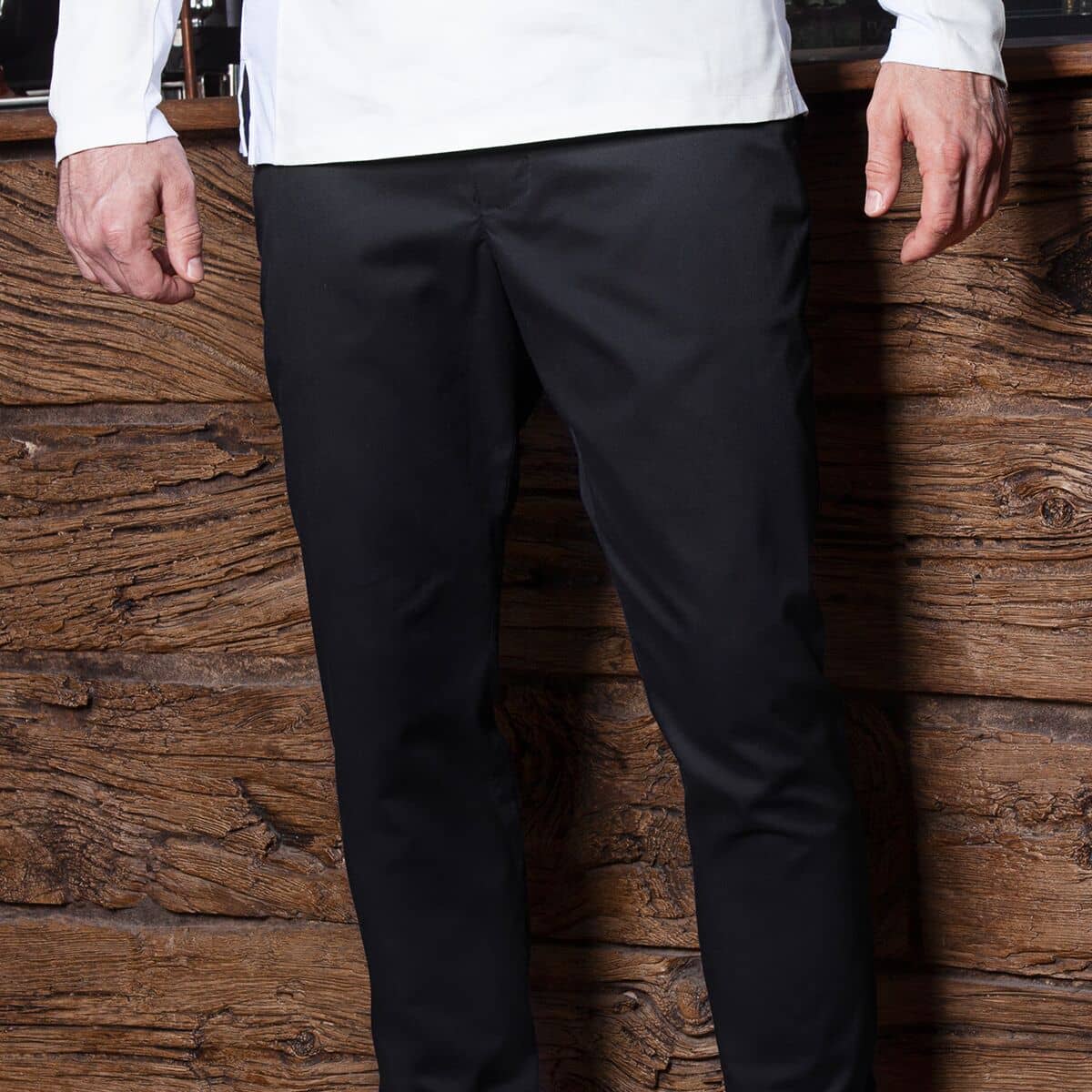Karlowsky Chino Modern Stretch - pantaloni pentru bărbați - culoare neagră - mărime: 60 — 7