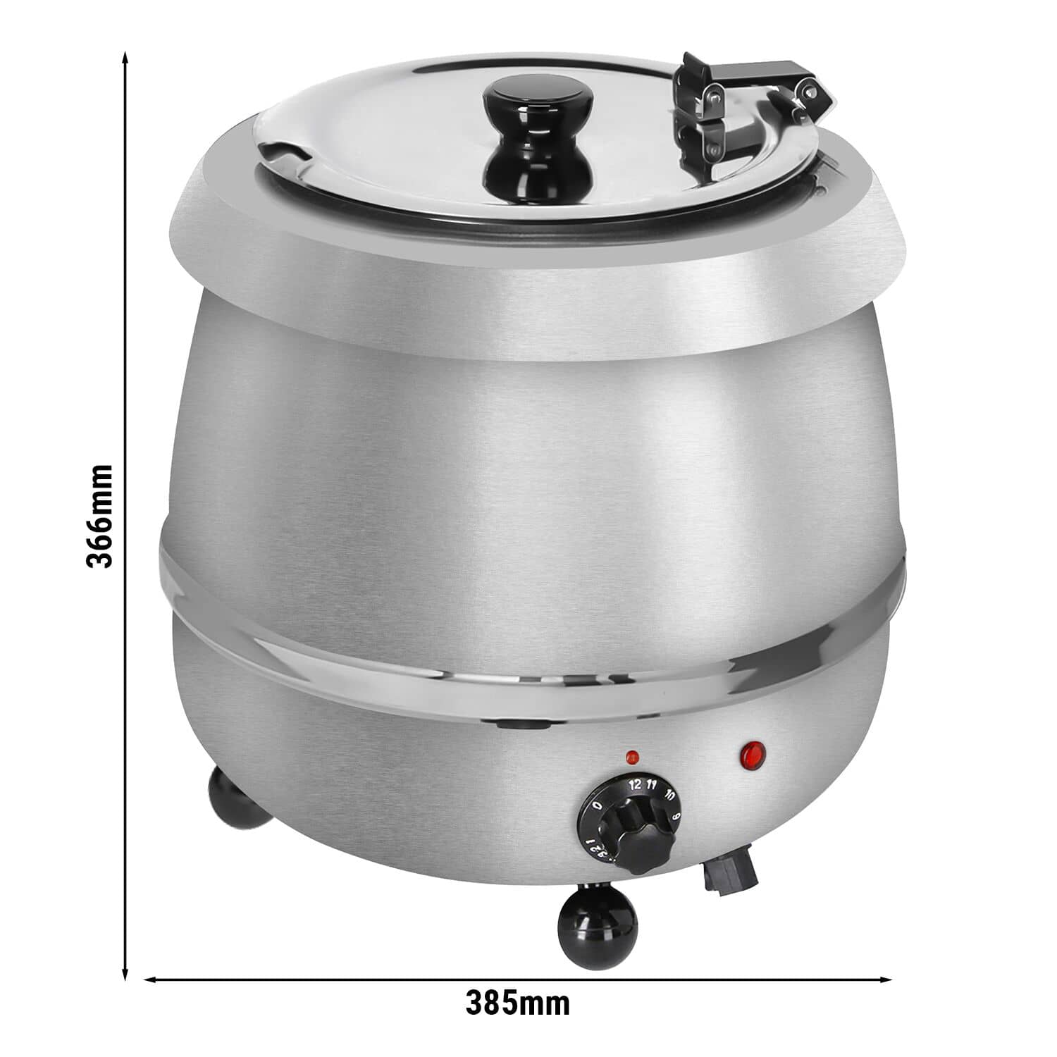 Supieră electrică / Încălzitor de supă – 9 litri – oțel inoxidabil — 3