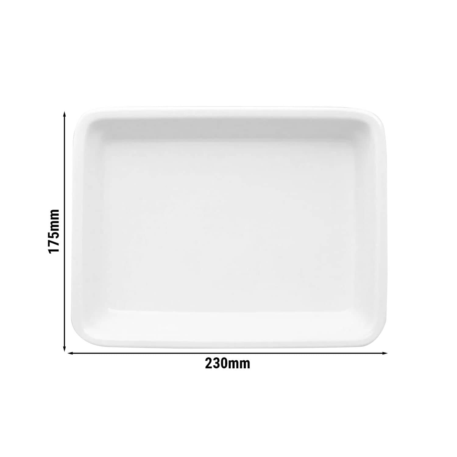 (12 bucăți) THERMO FUTURE BOX | Farfurie pentru meniu - Rectangular - fără separatoare - Alb — 3