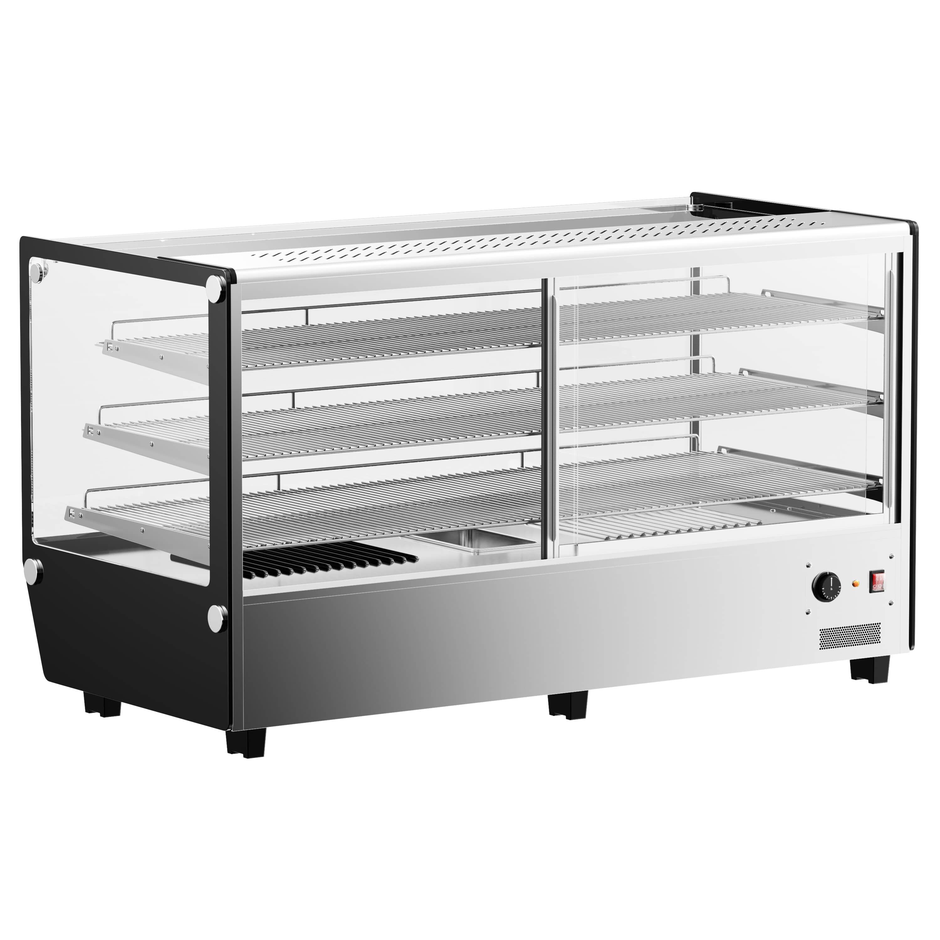 Vitrină caldă de banc profesională - 1219 mm - 1,8 kW - cu 3 rafturi — 6