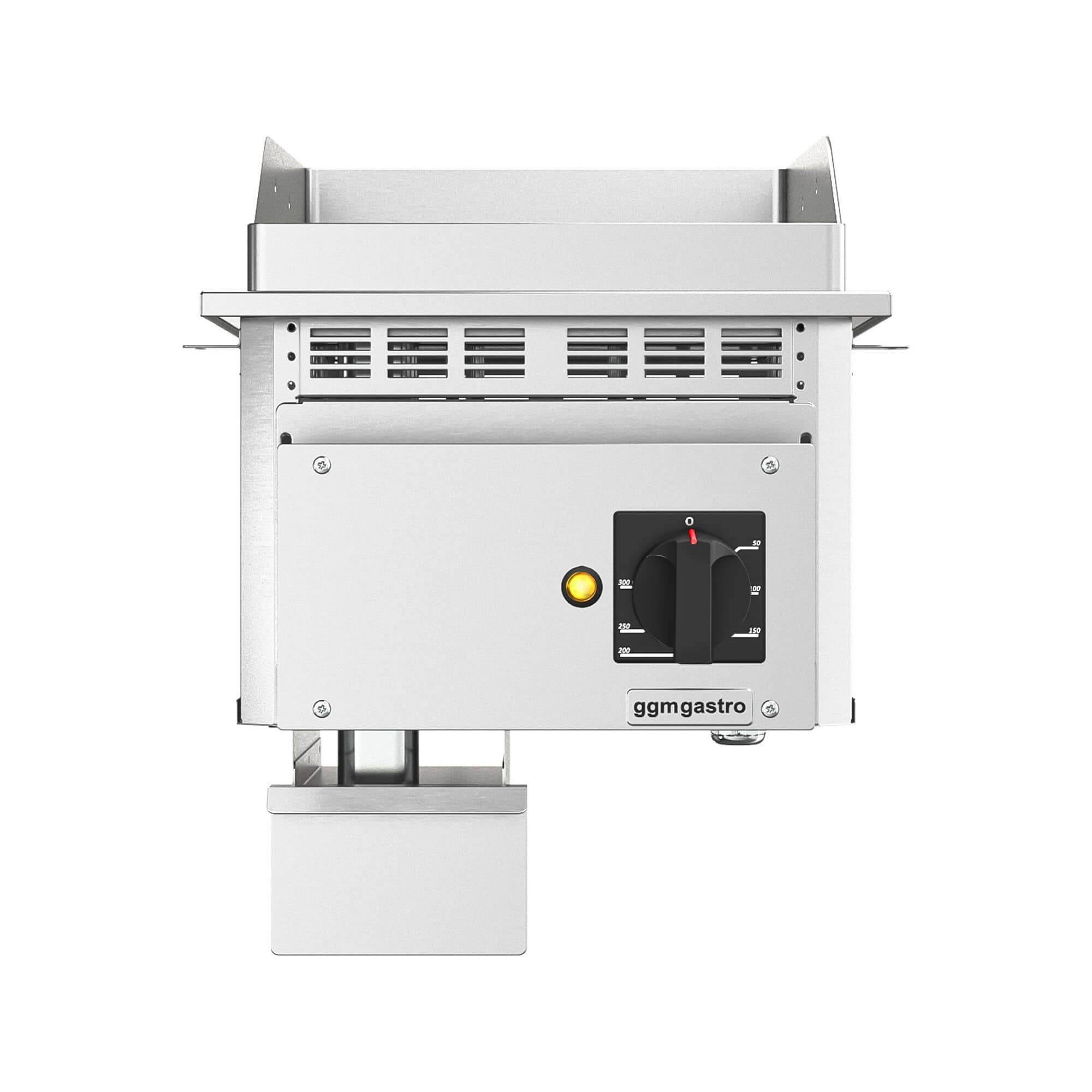 Plită de gătit electrică de încastrat – 4,5 kW – cu caneluri – suprafață de gătit: 344 x 484 mm — 4
